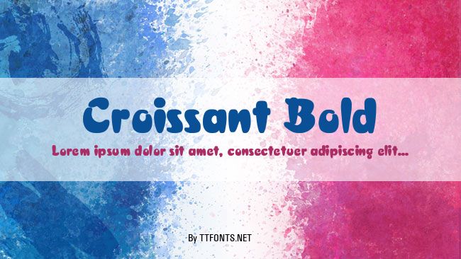 Croissant Bold example