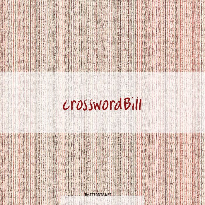 crosswordBill example