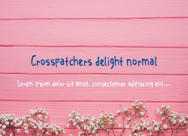 Crosspatchers delight normal example
