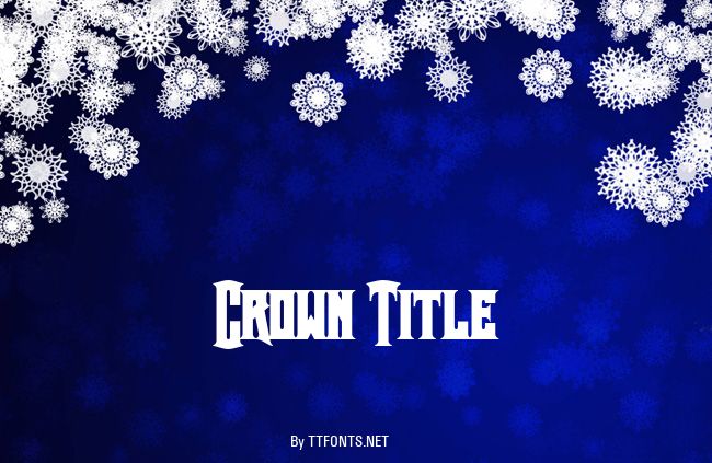 Crown Title example