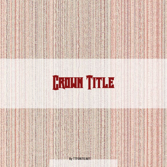 Crown Title example