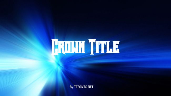 Crown Title example