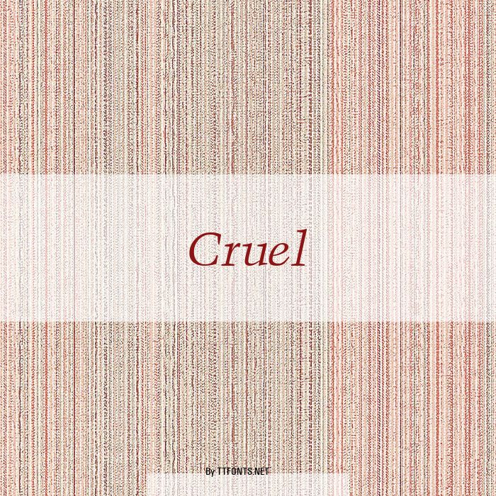 Cruel example