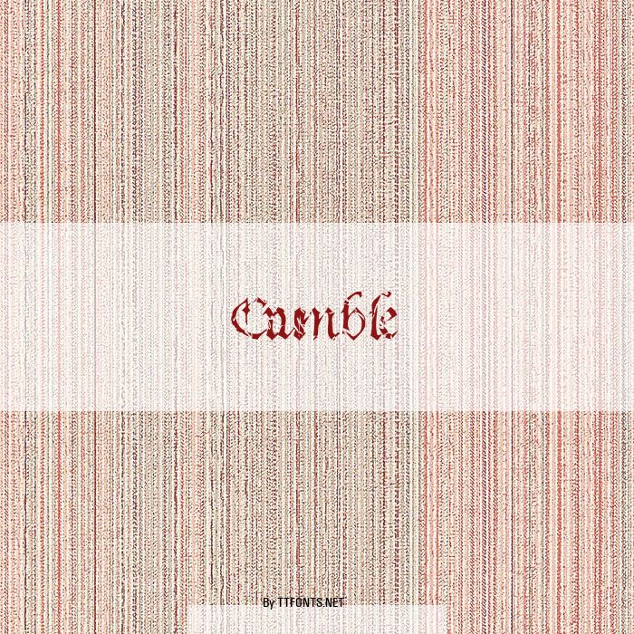 Crumble example