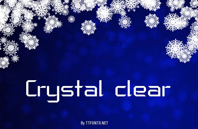 Crystal clear example
