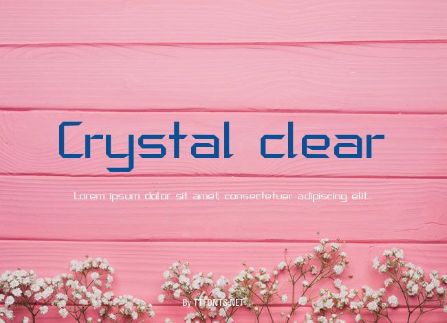 Crystal clear example