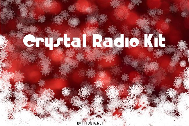 Crystal Radio Kit example