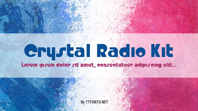 Crystal Radio Kit example