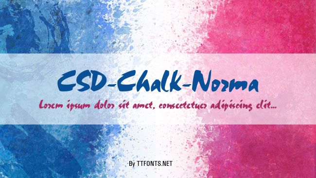 CSD-Chalk-Norma example