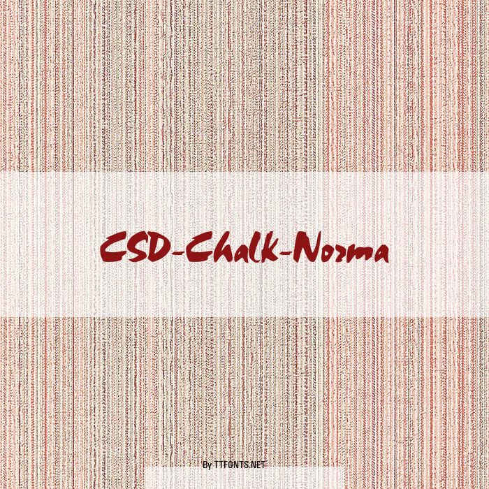 CSD-Chalk-Norma example