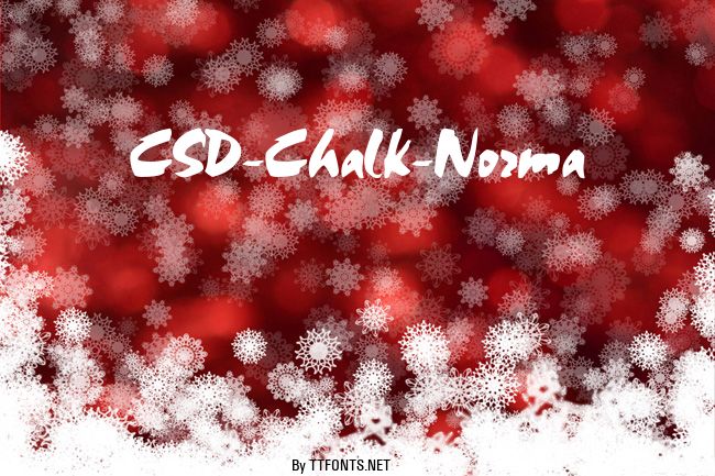 CSD-Chalk-Norma example