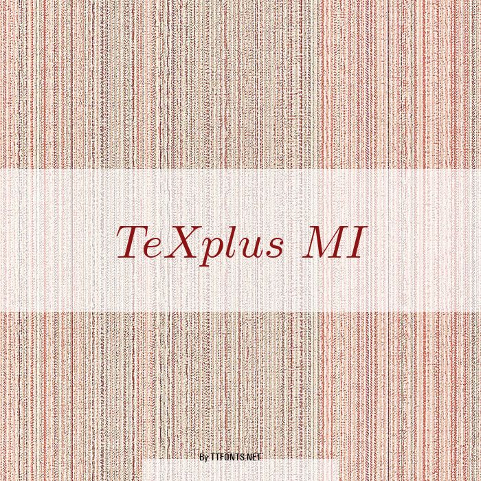 TeXplus MI example