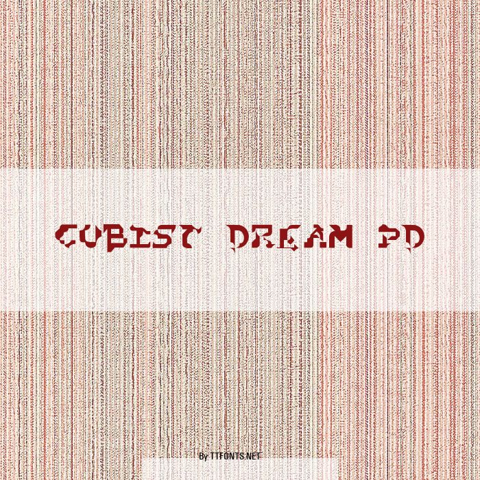Cubist Dream PD example