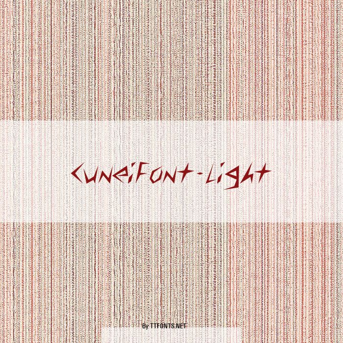 CuneiFont-Light example