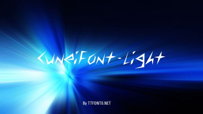 CuneiFont-Light example