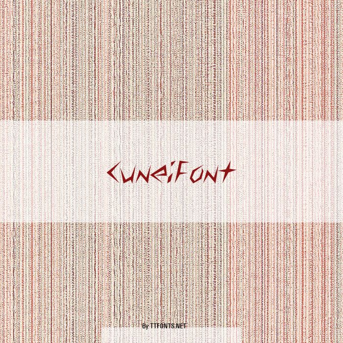CuneiFont example