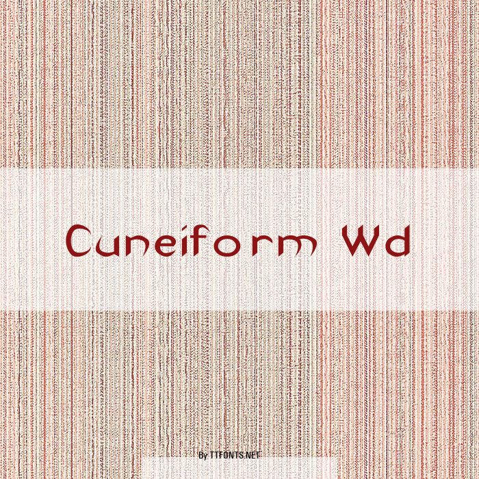 Cuneiform Wd example