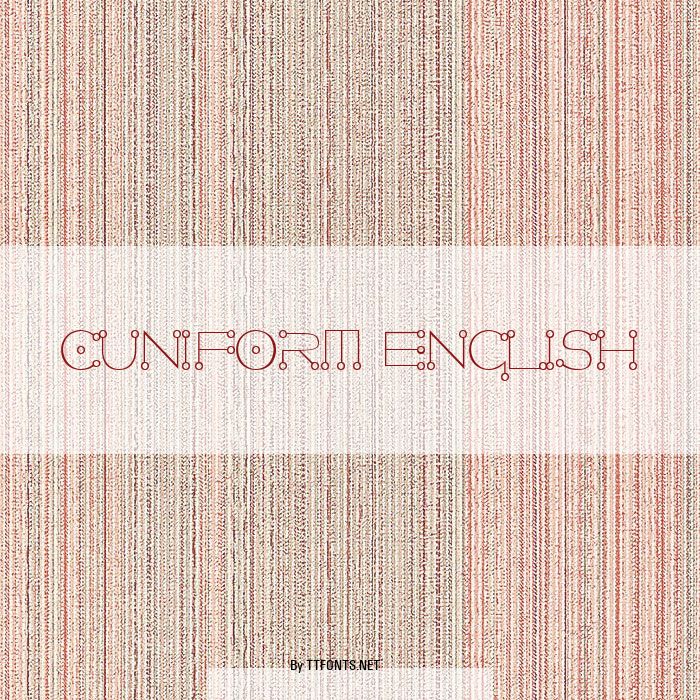 Cuniform English example