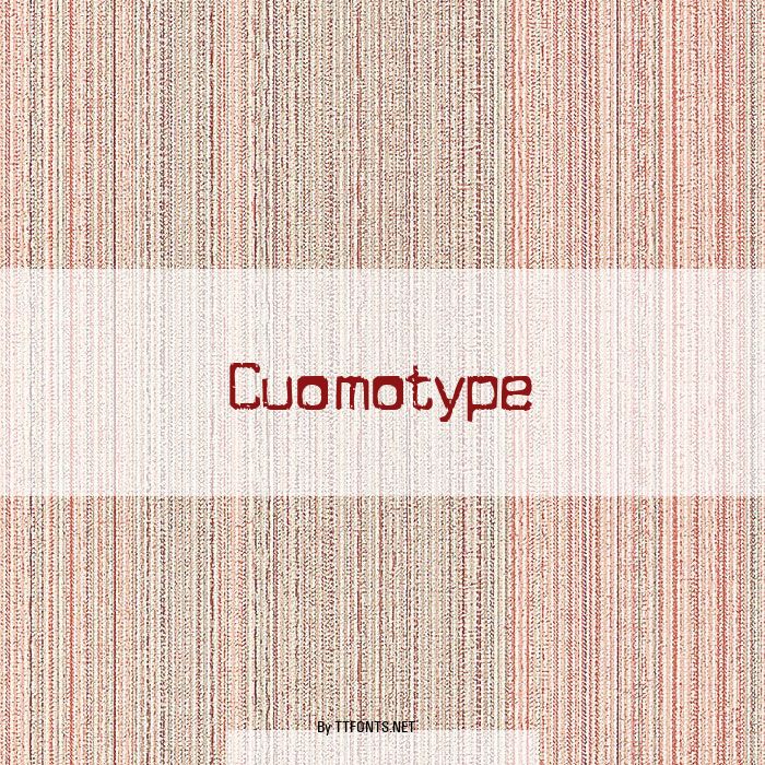 Cuomotype example