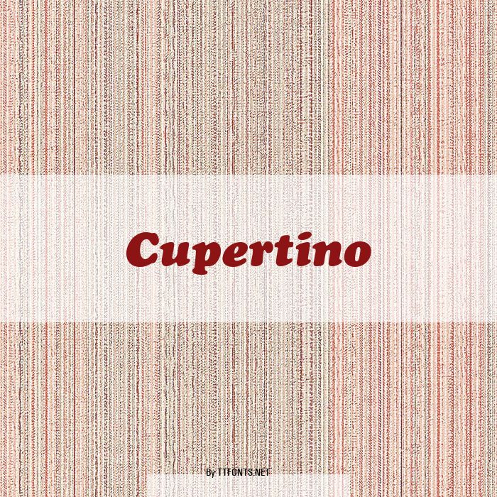 Cupertino example
