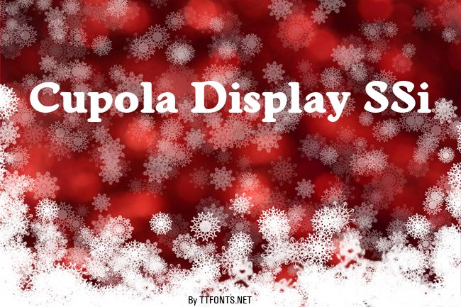 Cupola Display SSi example