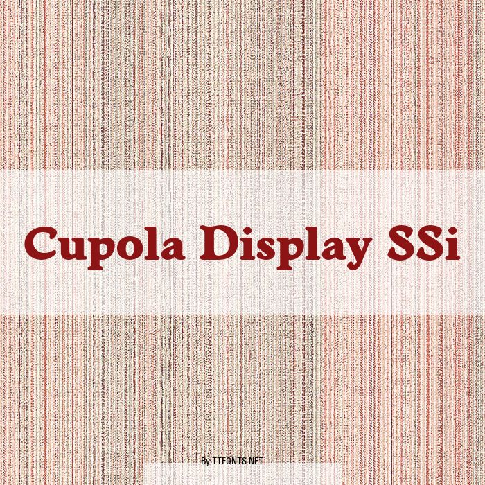 Cupola Display SSi example