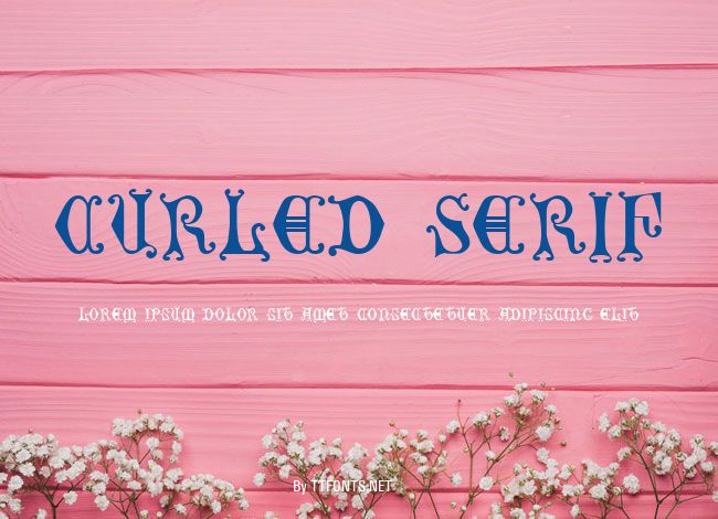 Curled Serif example