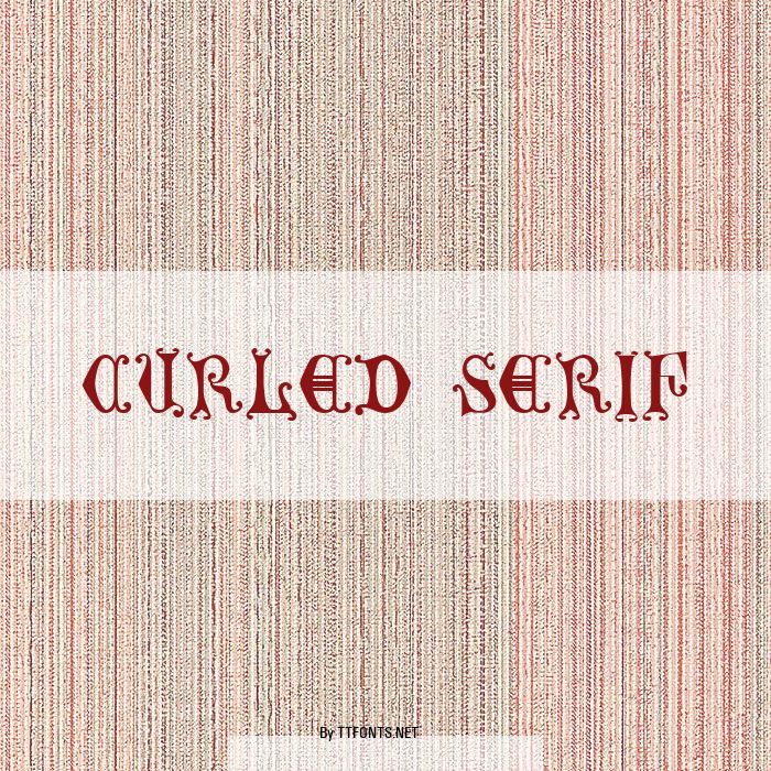 Curled Serif example