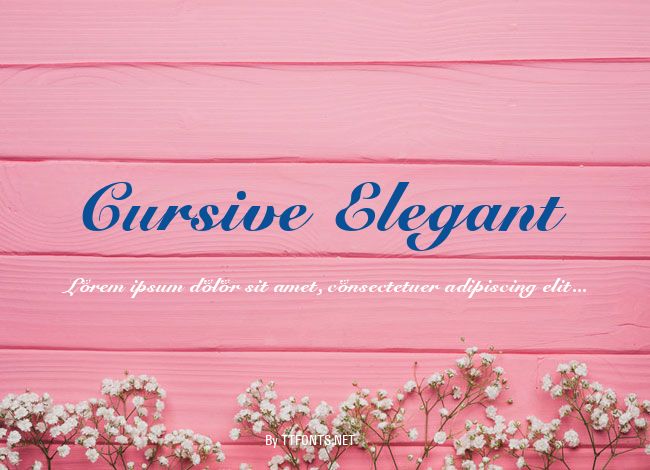 Cursive Elegant example