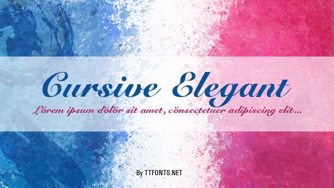 Cursive Elegant example