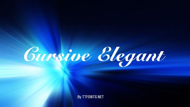 Cursive Elegant example