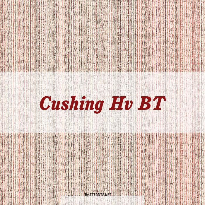 Cushing Hv BT example