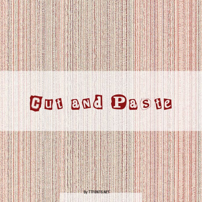 Cut and Paste example