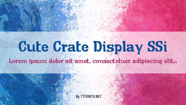 Cute Crate Display SSi example