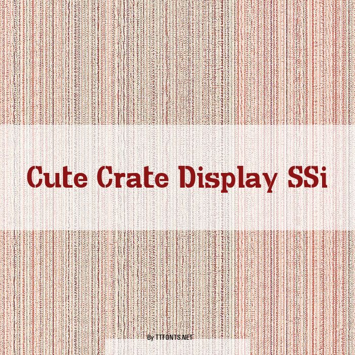 Cute Crate Display SSi example