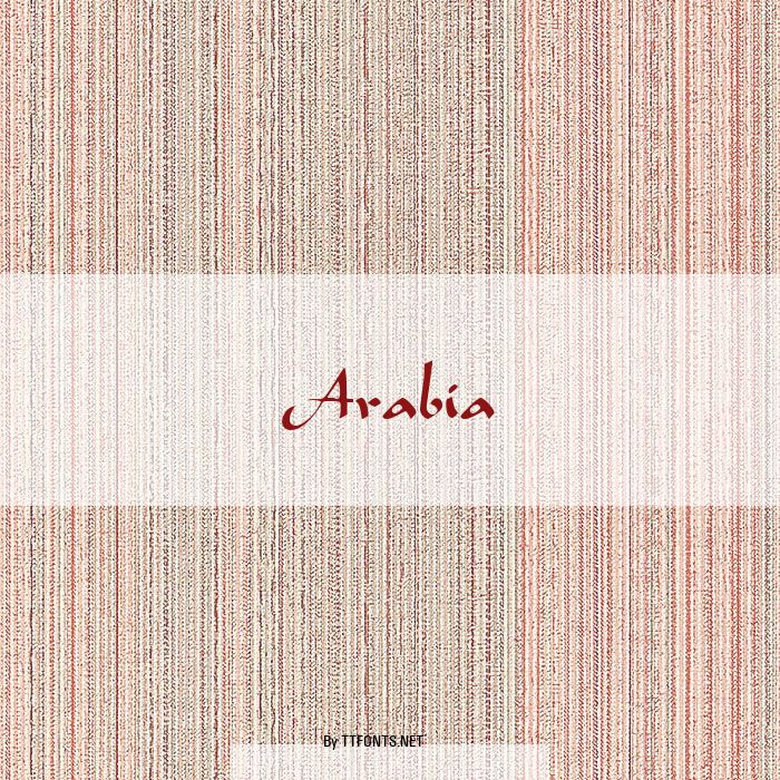 Arabia example