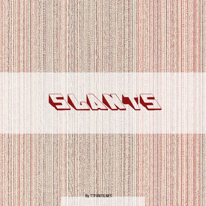 Slants example
