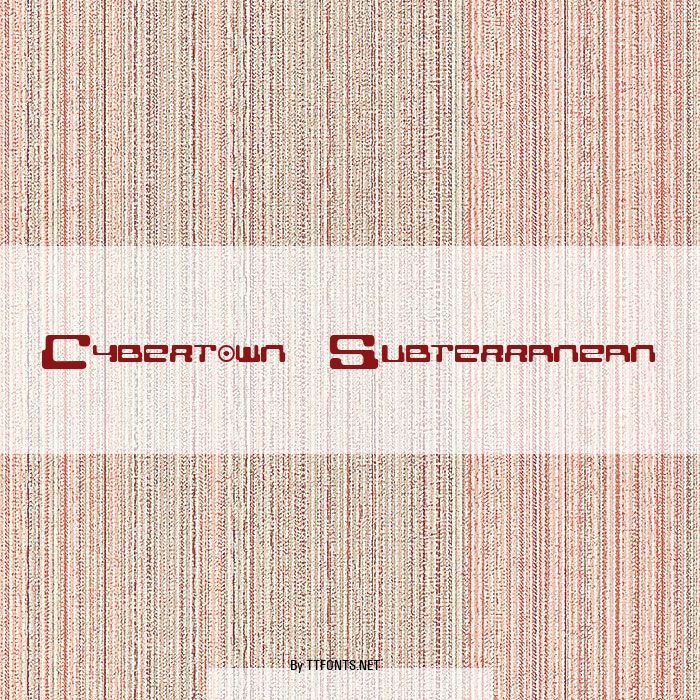 Cybertown Subterranean example