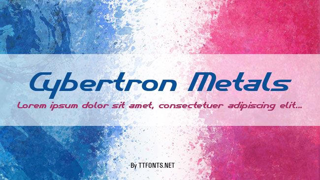 Cybertron Metals example
