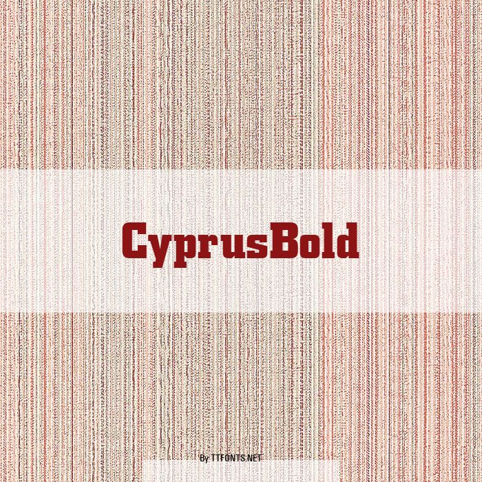 CyprusBold example