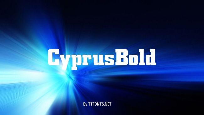 CyprusBold example