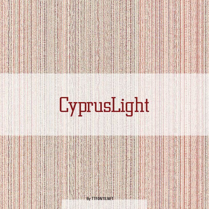 CyprusLight example