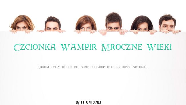 Czcionka Wampir Mroczne Wieki example