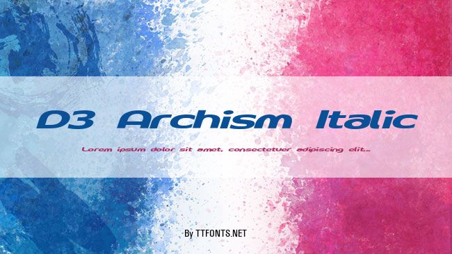 D3 Archism Italic example
