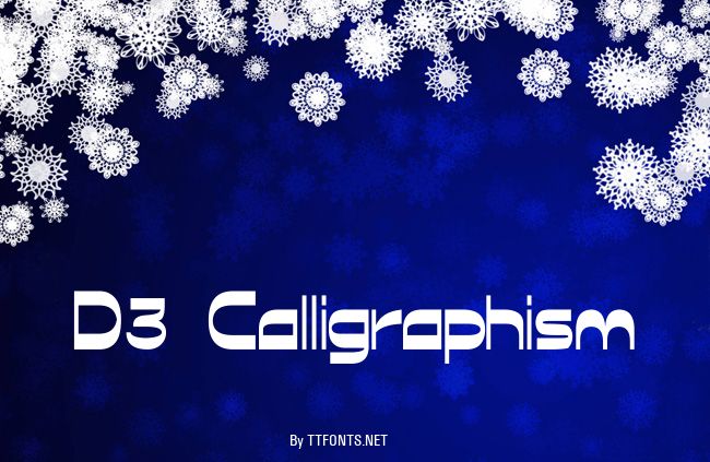 D3 Calligraphism example