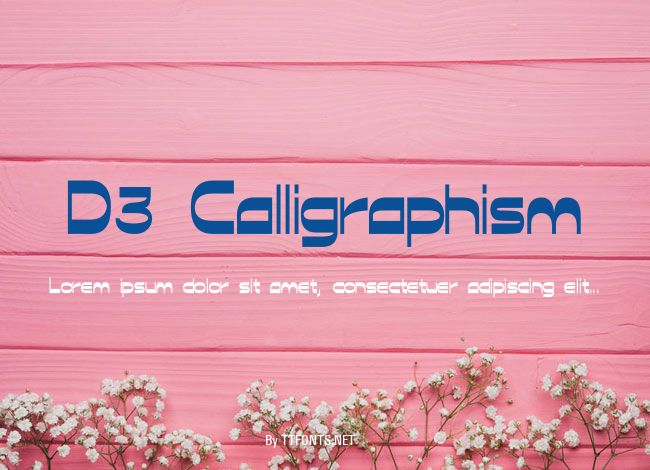 D3 Calligraphism example