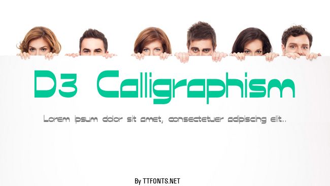 D3 Calligraphism example