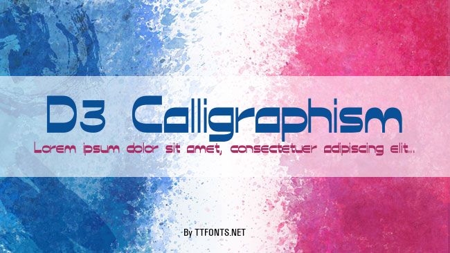 D3 Calligraphism example