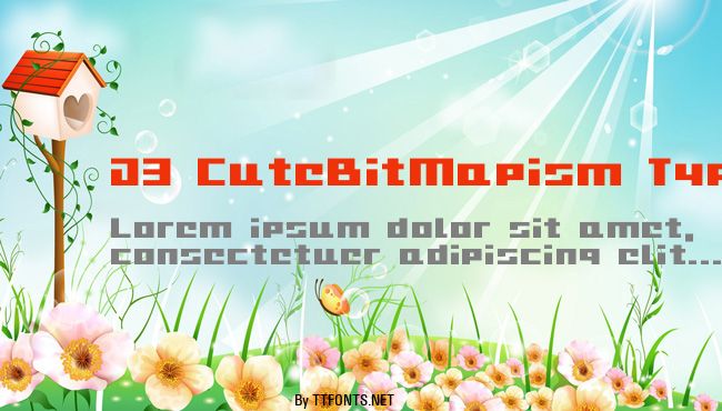 D3 CuteBitMapism TypeA example