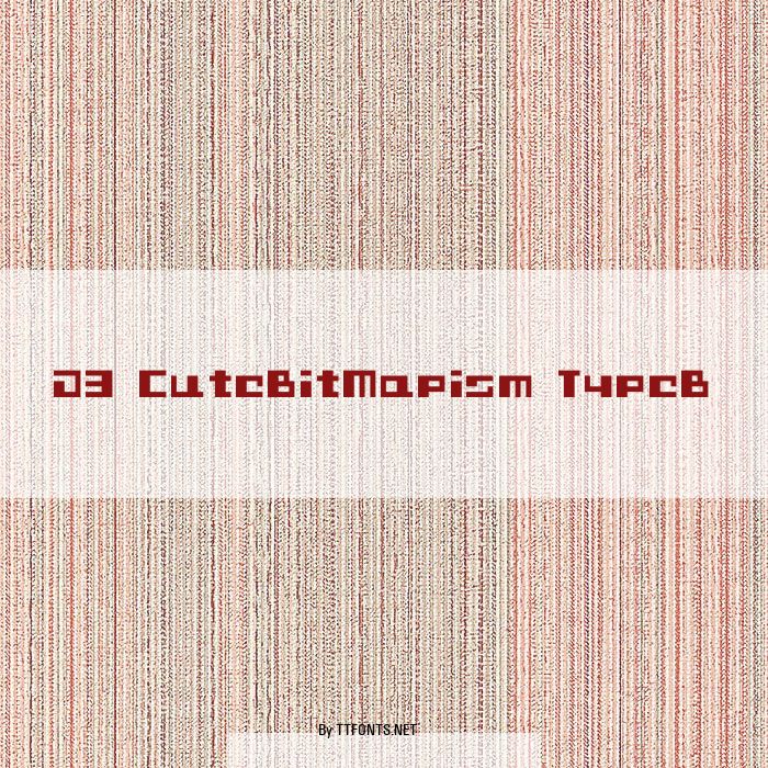 D3 CuteBitMapism TypeB example